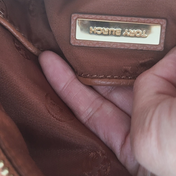 NWT Tory burch Thea mini classic tan colored  backpack pebbled leather - Picture 7 of 7